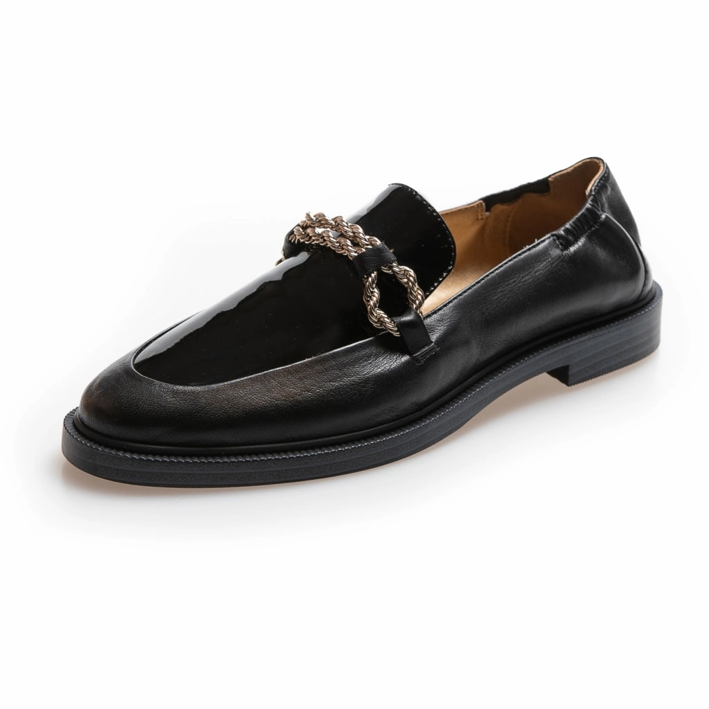 LOVE AND WALK - PATENT - Black patent