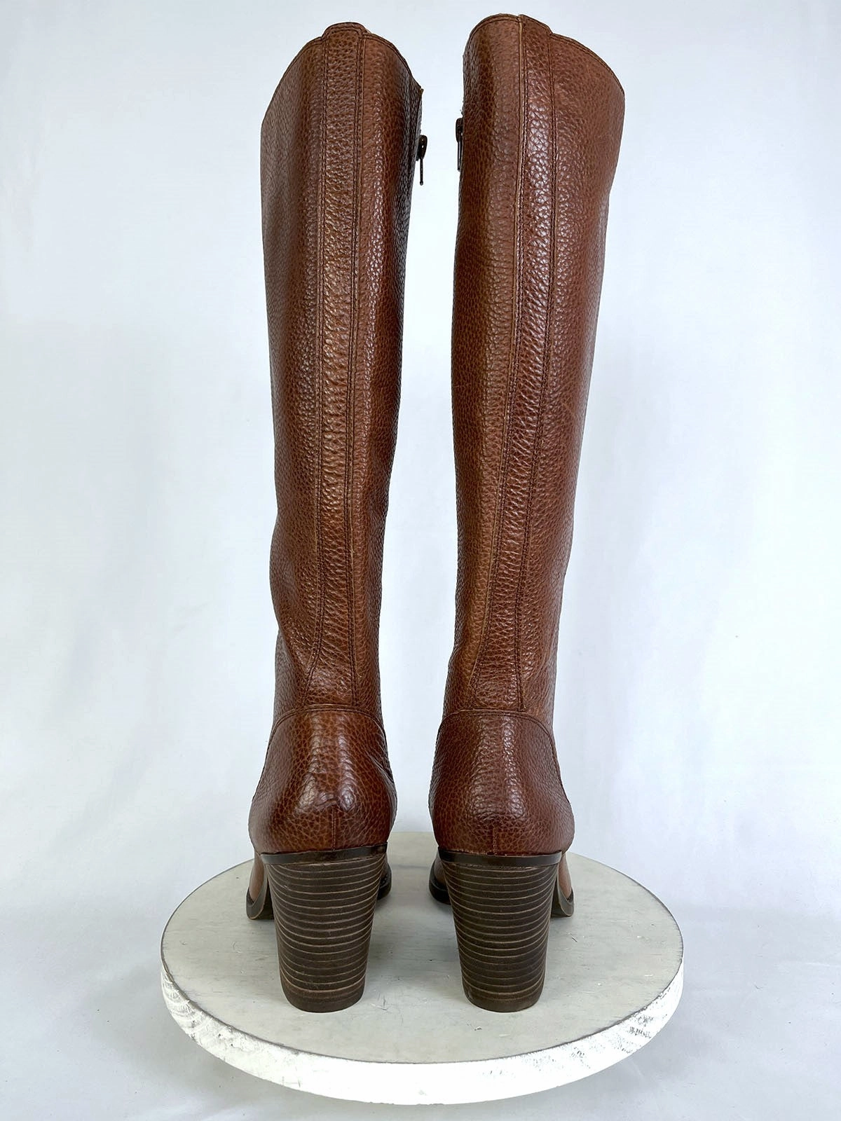 Lucky Brand Size 10 (40) Brown Pebbled Leather Boots NWOB