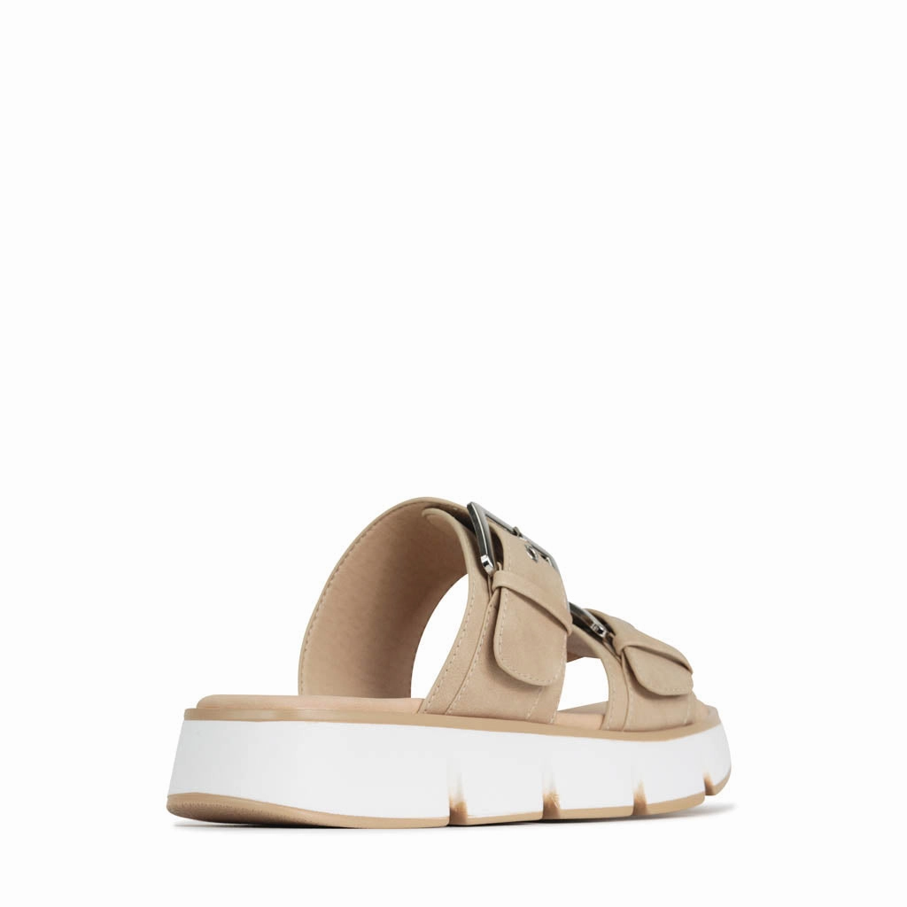 MADY PLATFORM SLIDE SANDALS