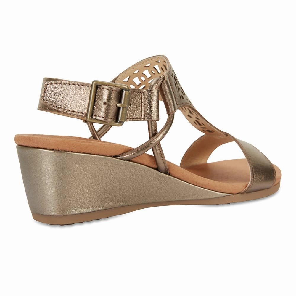Magnet Heel in Pewter Leather