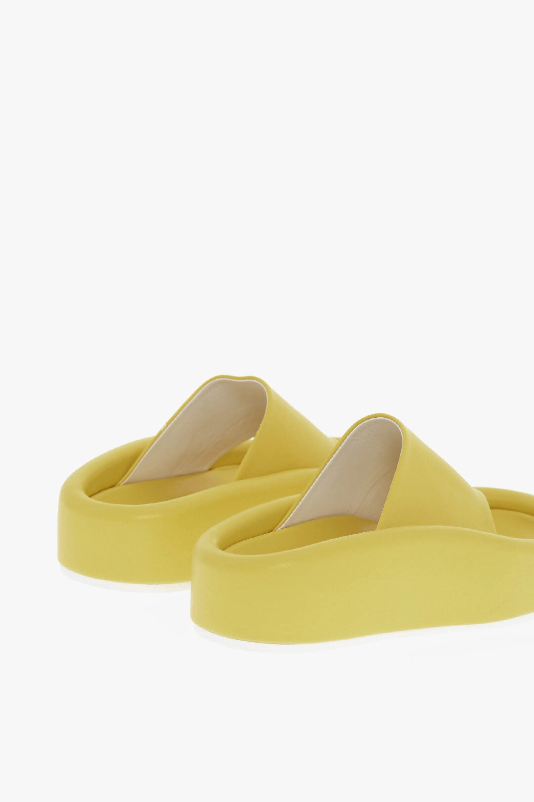 Maison Margiela Mm6 Faux Leather Thong Sandals