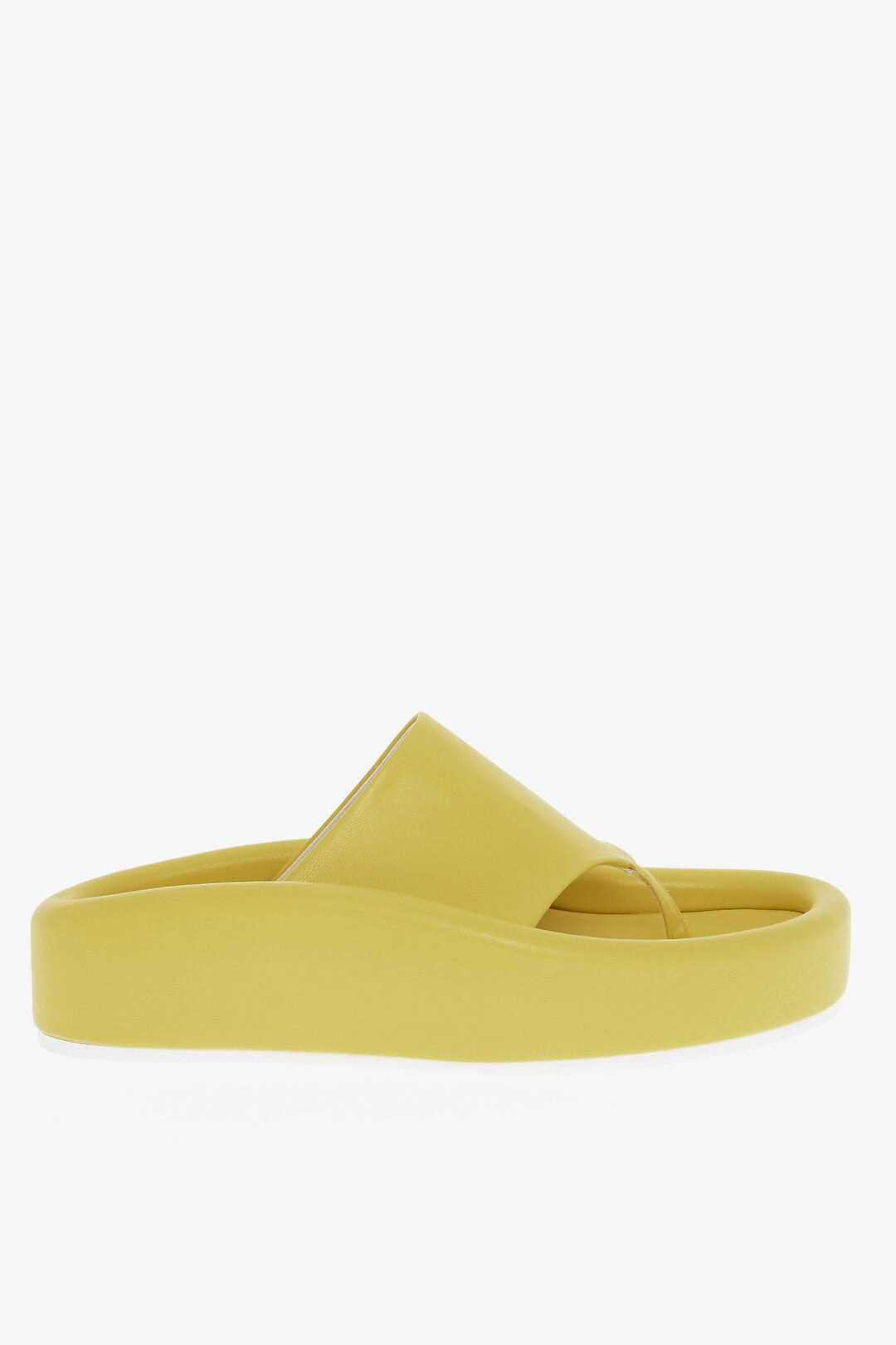 Maison Margiela Mm6 Faux Leather Thong Sandals