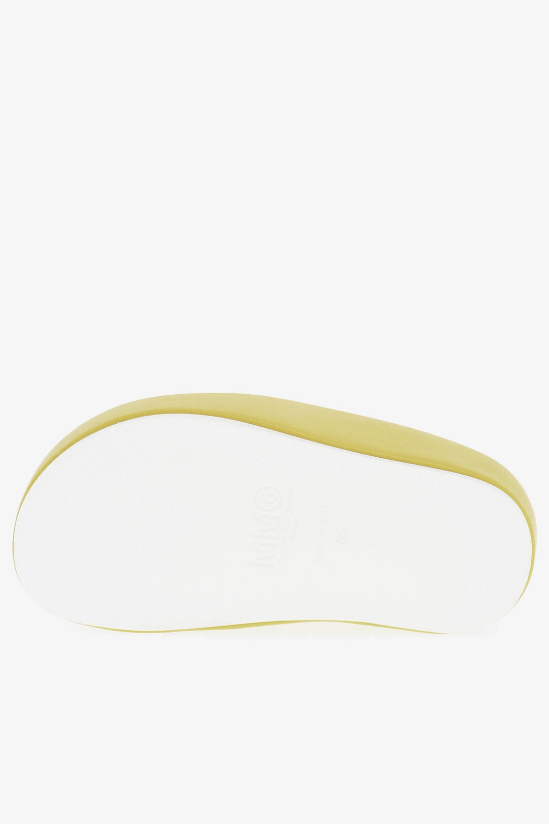 Maison Margiela Mm6 Faux Leather Thong Sandals