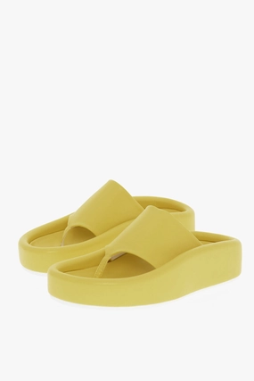 Maison Margiela Mm6 Faux Leather Thong Sandals