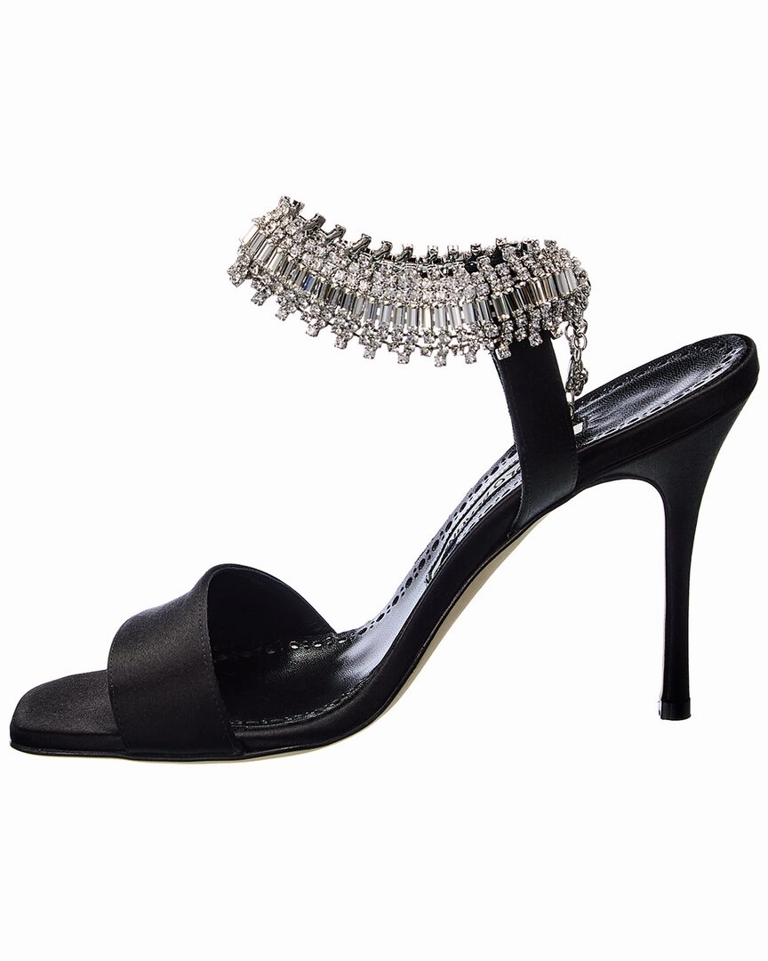 Manolo Blahnik Parinasan 115 Satin Sandal