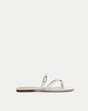 Marthe Embossed Leather Sandal
