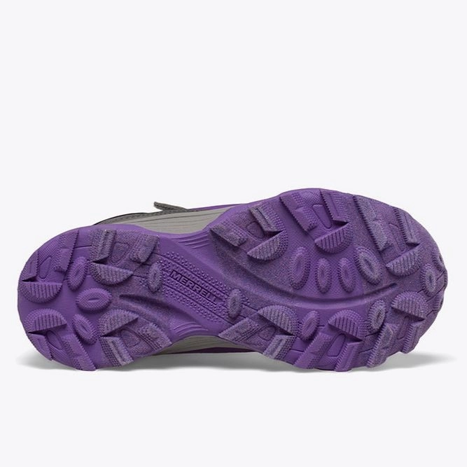 Merrell Grey/Pink/Purple Moab Speed Mid Waterproof Youth Hiker