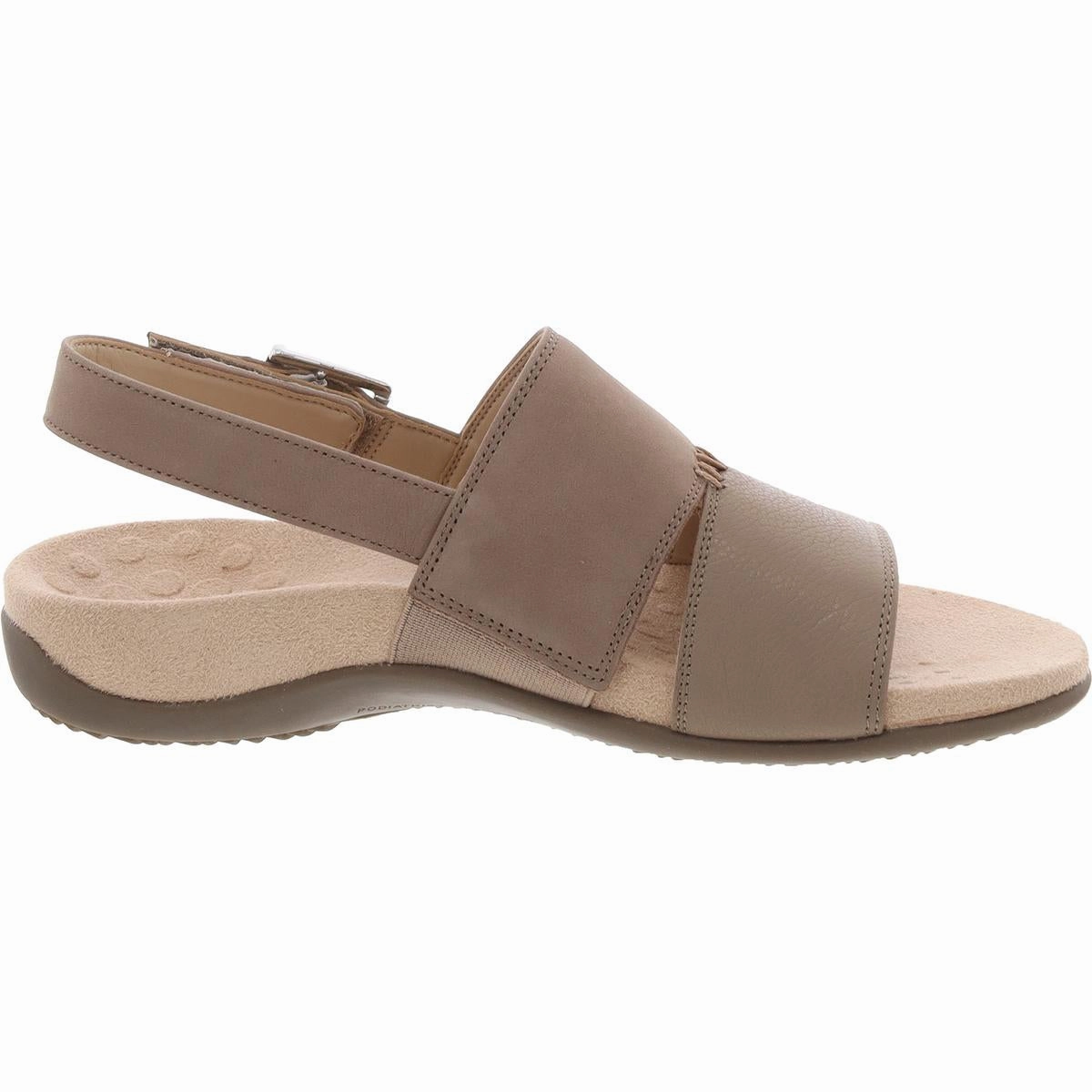 Morro Womens Leather Slip On Slingback Sandals