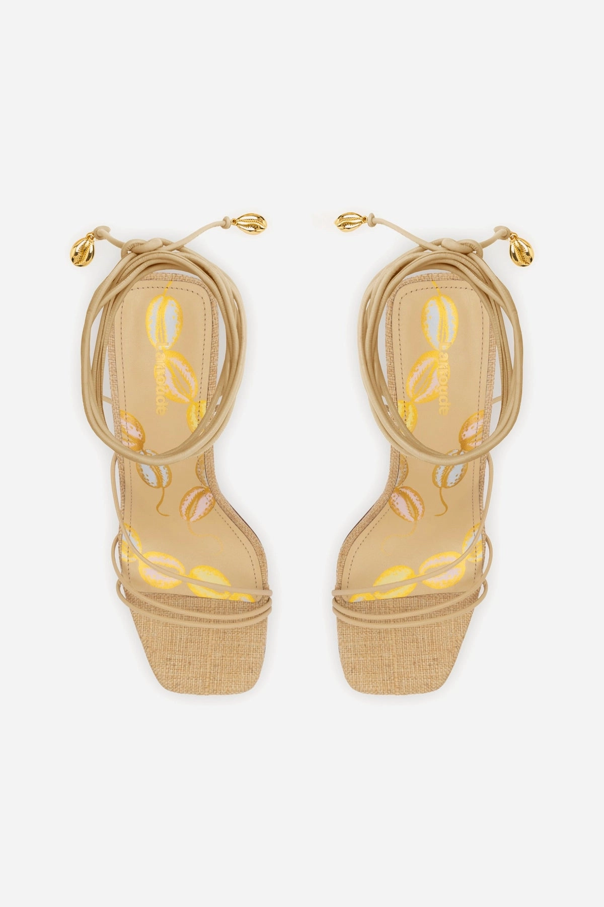 Nadia Sandal In Beige Leather