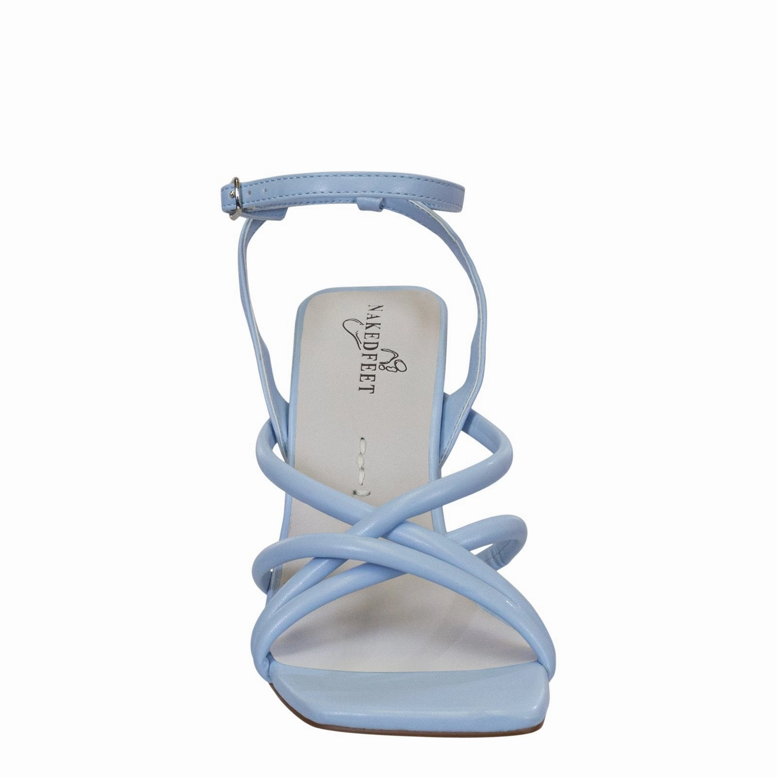 Naked Feet: MOOD in LIGHT BLUE Heeled Sandals