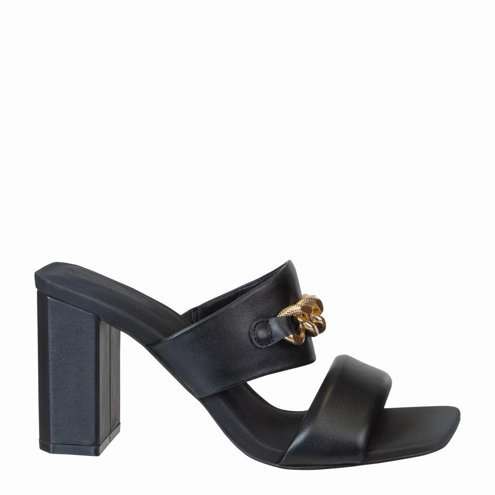 Naked Feet: PROPRIETY in BLACK Heeled Sandals