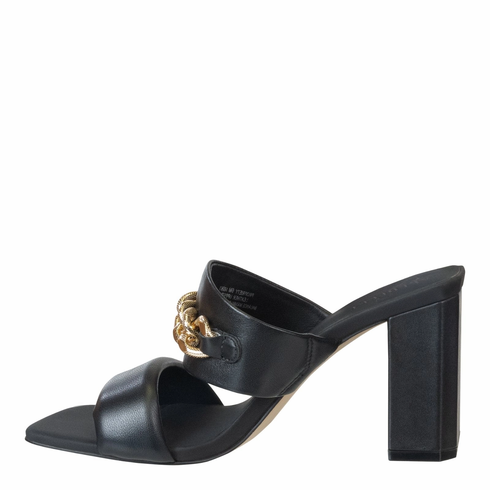 Naked Feet: PROPRIETY in BLACK Heeled Sandals
