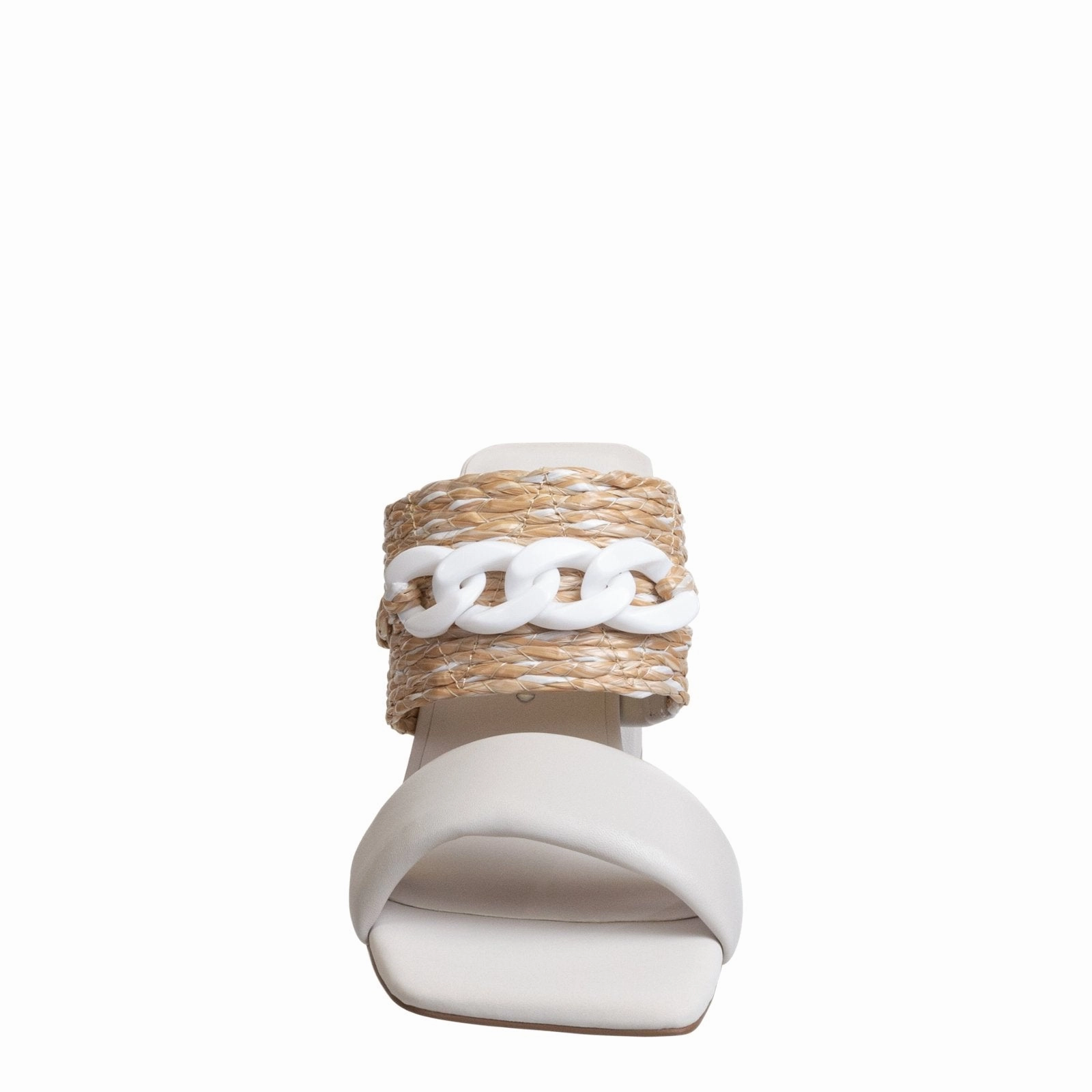 Naked Feet: PROPRIETY in RAFFIA Heeled Sandals