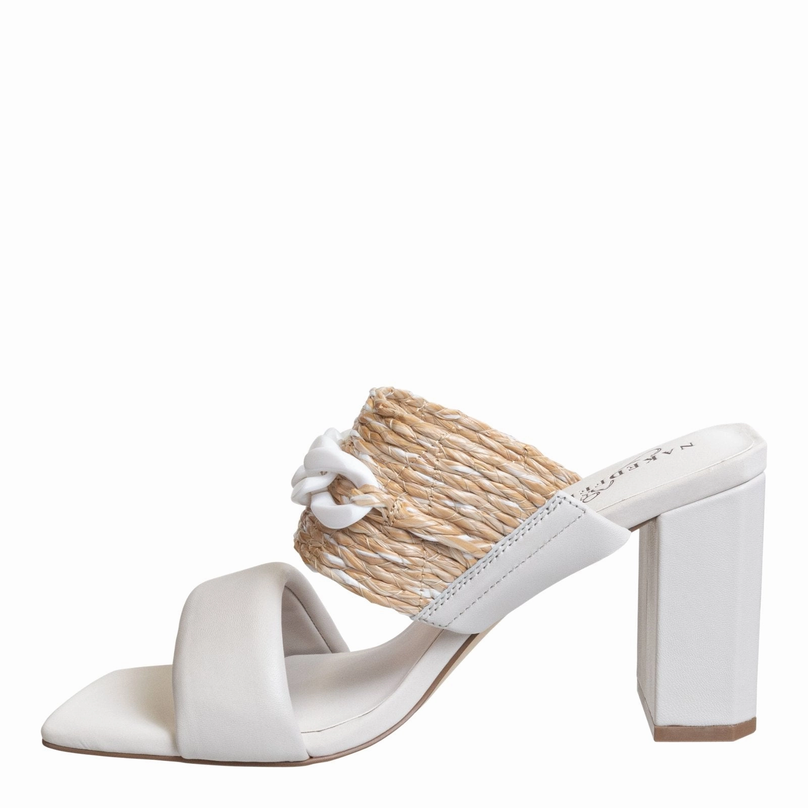 Naked Feet: PROPRIETY in RAFFIA Heeled Sandals