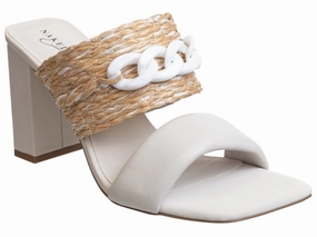 Naked Feet: PROPRIETY in RAFFIA Heeled Sandals