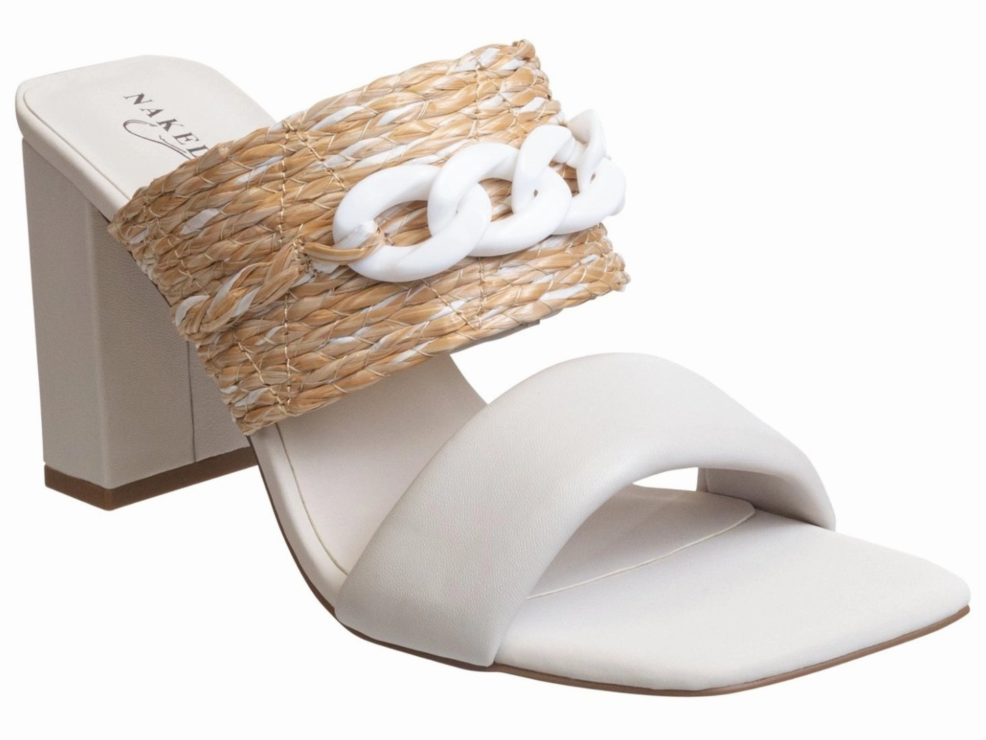 Naked Feet: PROPRIETY in RAFFIA Heeled Sandals
