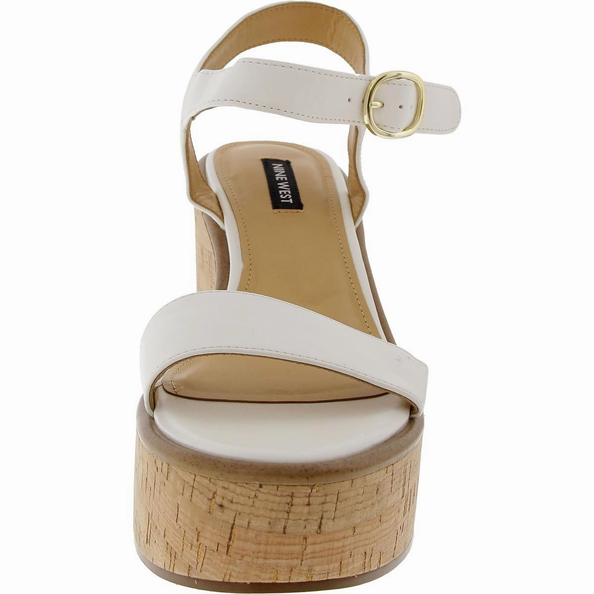 Namye Womens Adjustable Faux Leather Block Heel