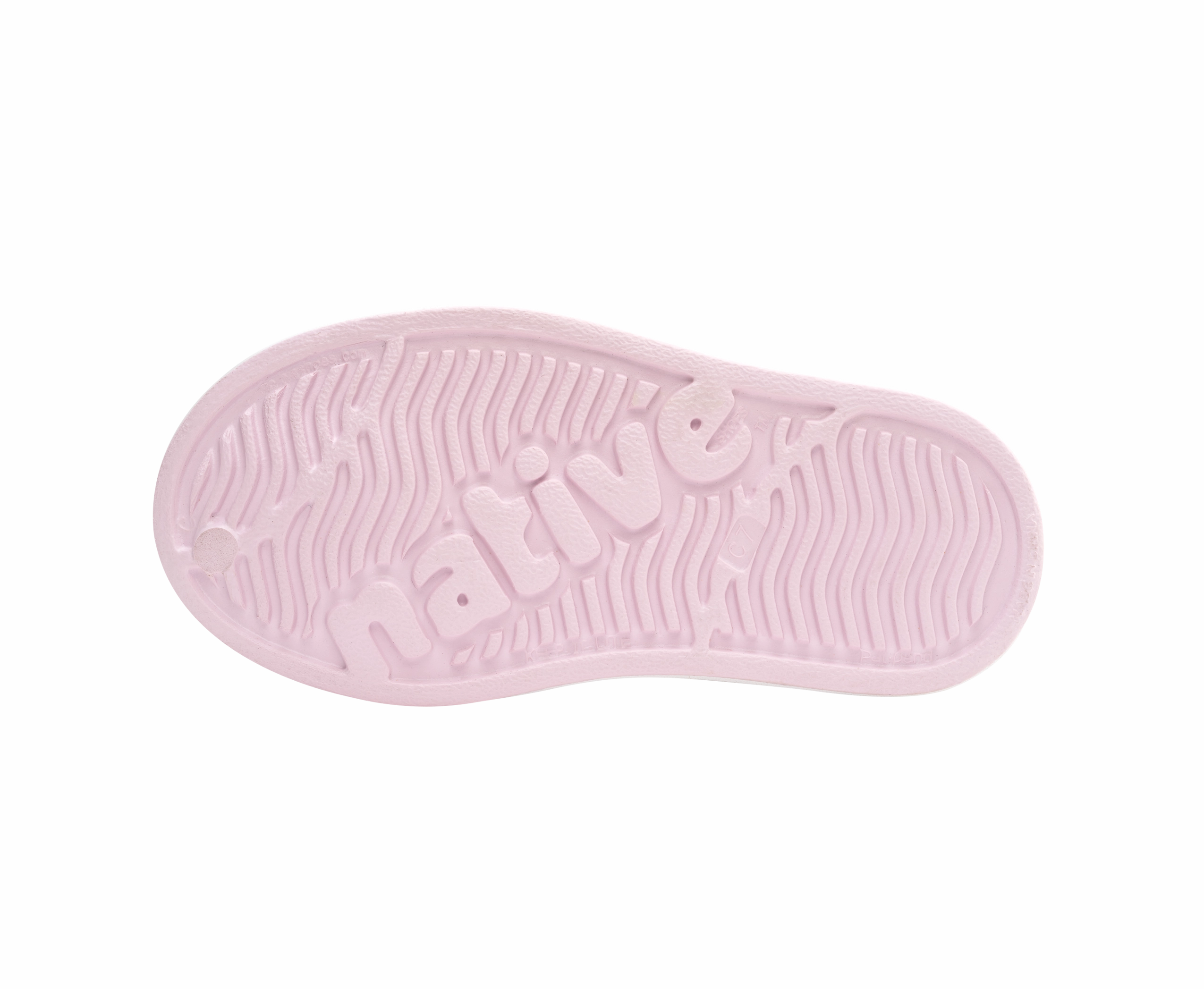 Native Shoes Barely Pink/Shell White Toddler Jefferson Bio-Bling Shoe