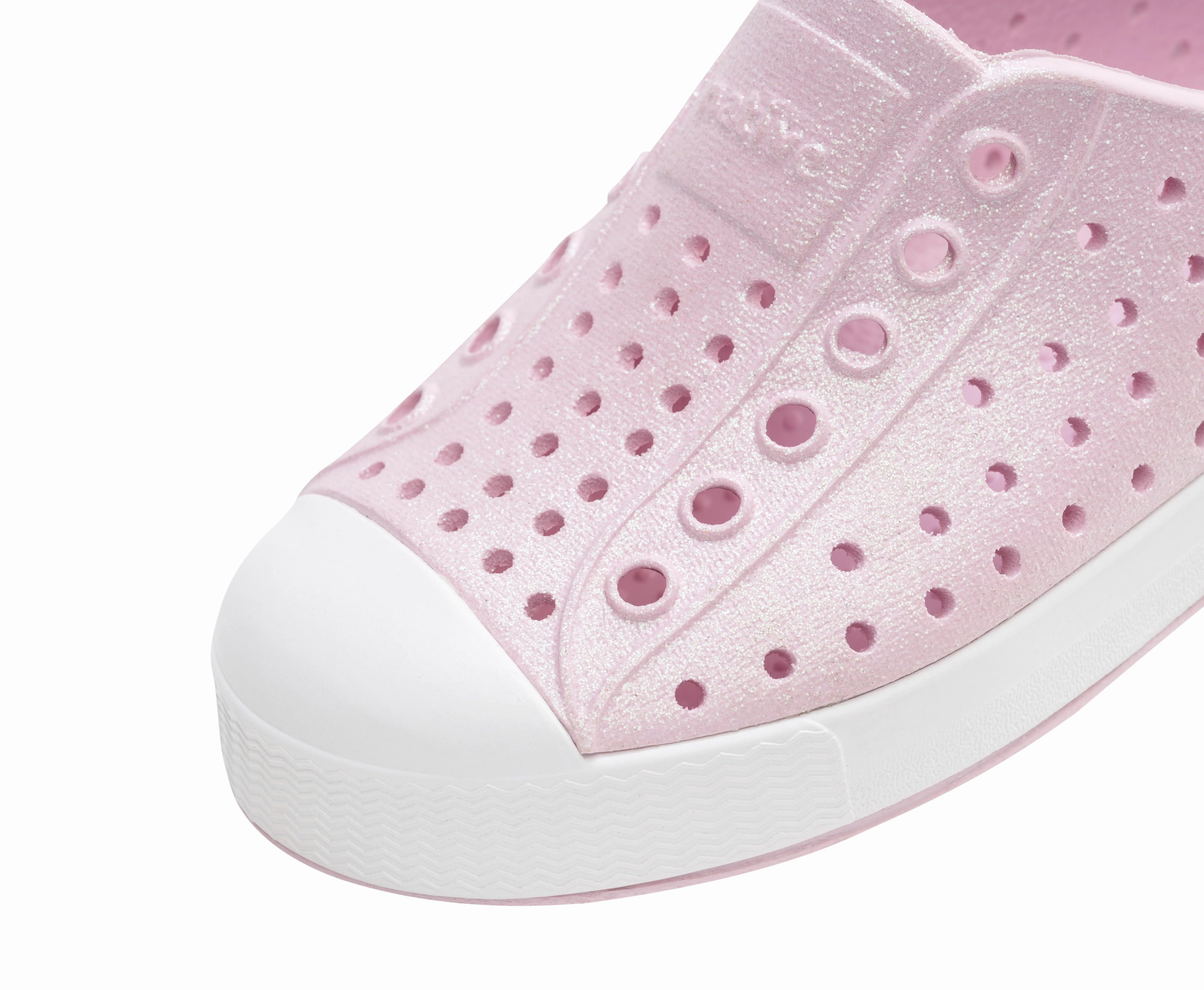 Native Shoes Barely Pink/Shell White Toddler Jefferson Bio-Bling Shoe