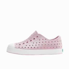 Native Shoes Barely Pink/Shell White Toddler Jefferson Bio-Bling Shoe