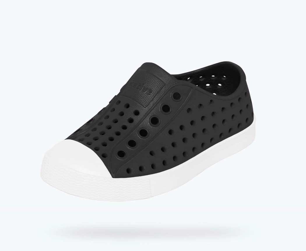 Native Shoes Jiffy Black/Shell White Toddler Jefferson Shoe
