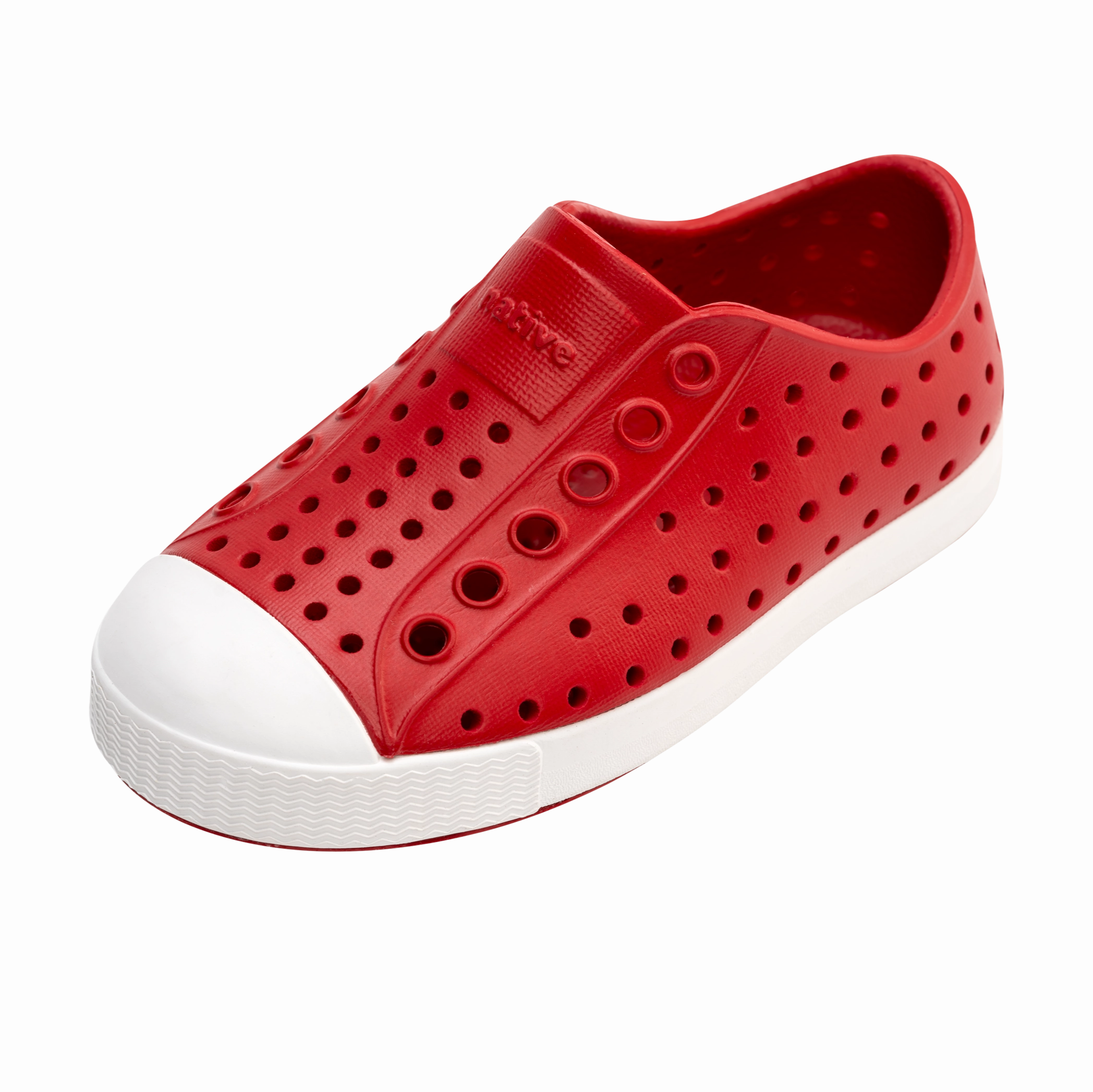 Native Shoes Ruby Red/Shell White Toddler Jefferson Shoe