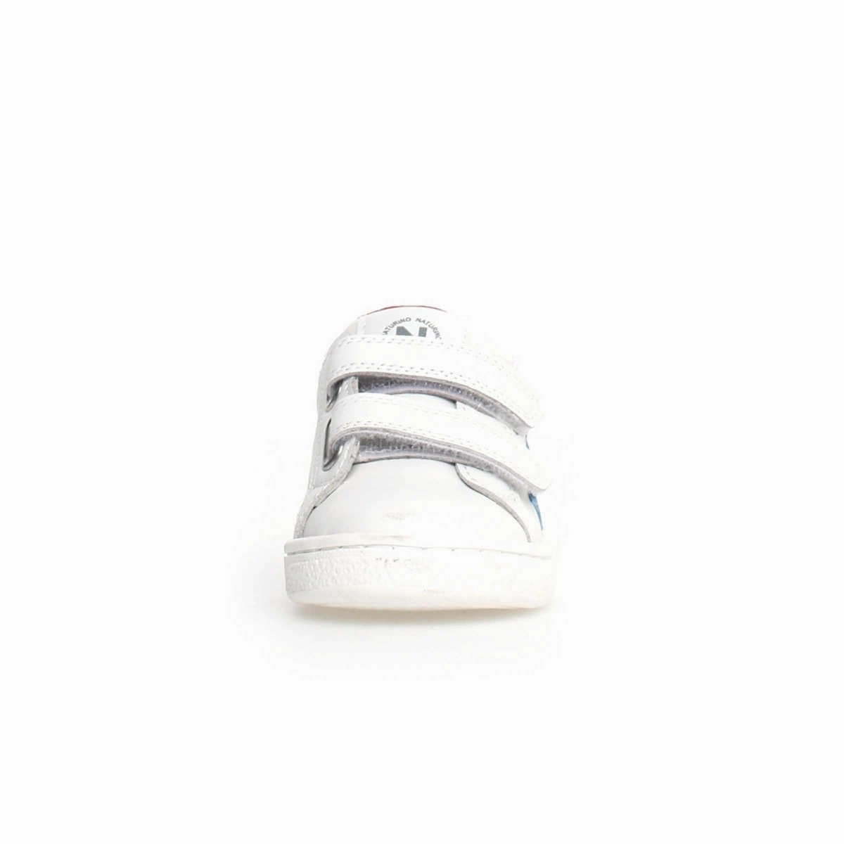 Naturino Boy's Pinn White Leather/Blue Star (Sizes 27-32)