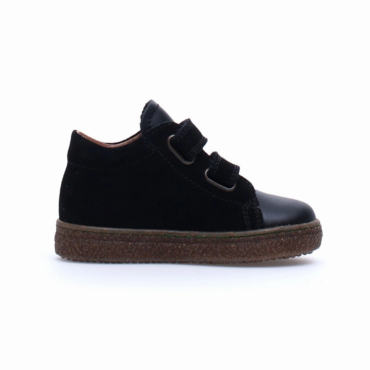 Naturino Boys Albus Desert Black Suede 2 Velcro (Sizes 30-34)