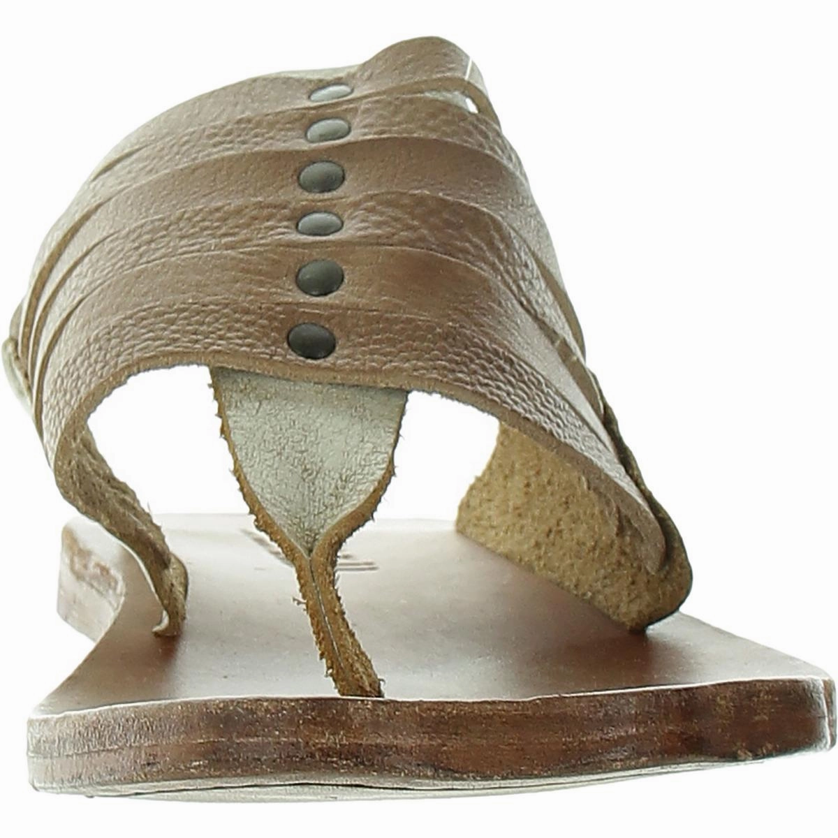 Nemesis Womens Distressed Leather Thong Sandals