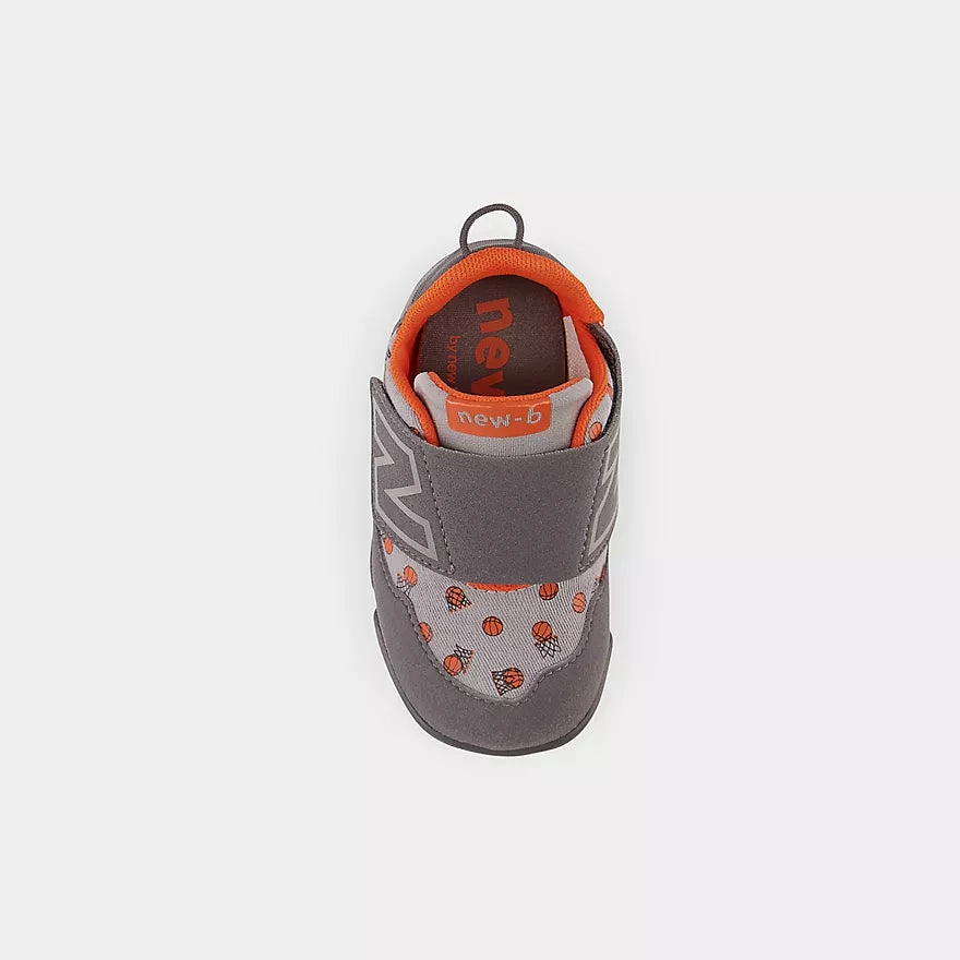 New Balance Grey New-B Hook & Loop Baby Sneaker