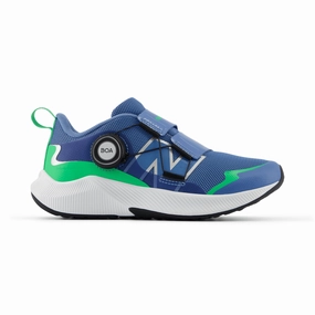 New Balance Kid's (Preschool) DynaSoft Reveal v4 BOA PTRVLBG4 Blue Laguna/Green Apple/Black