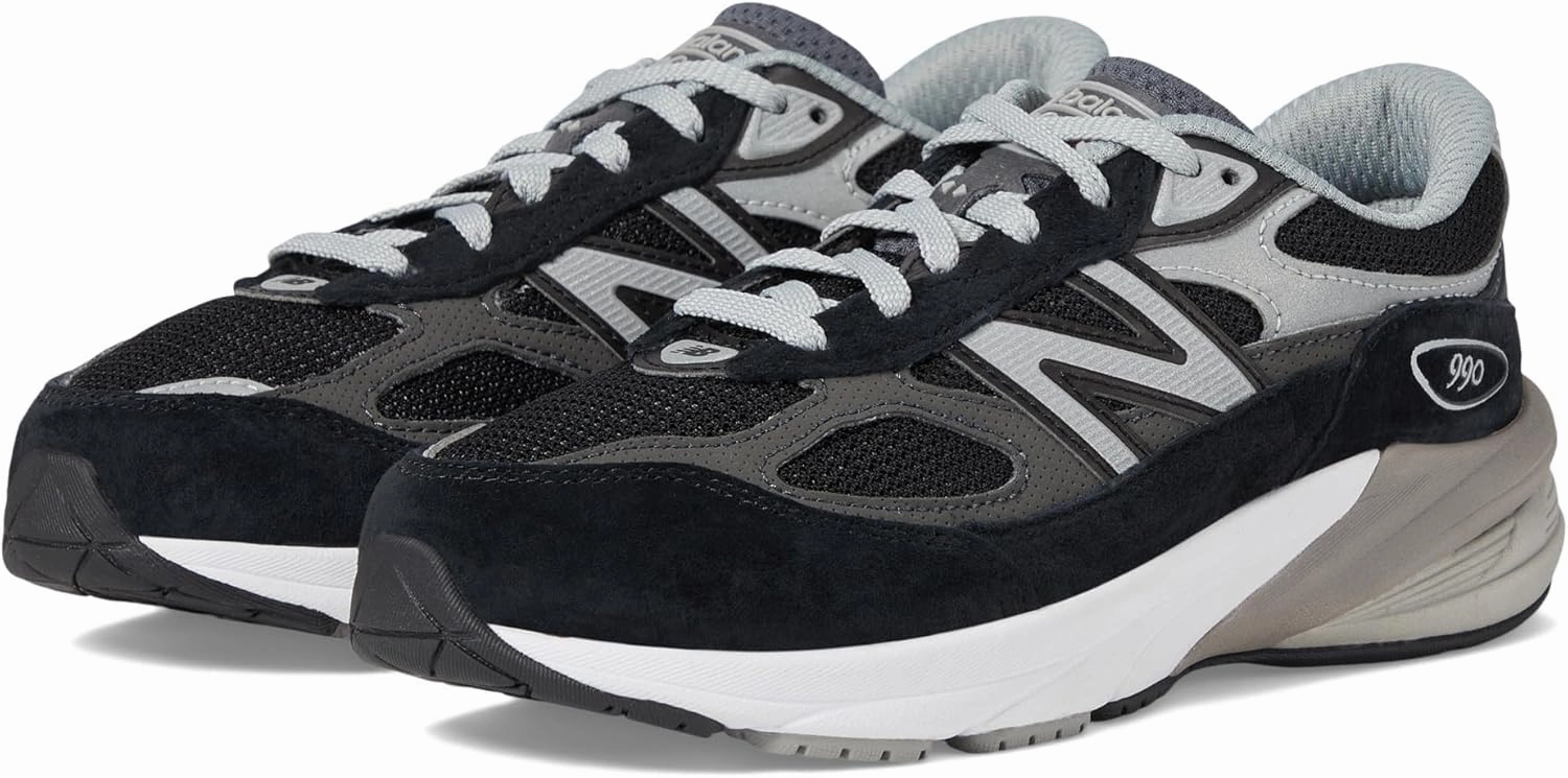 New Balance Kids' 990 V6 Lace-Up Sneaker