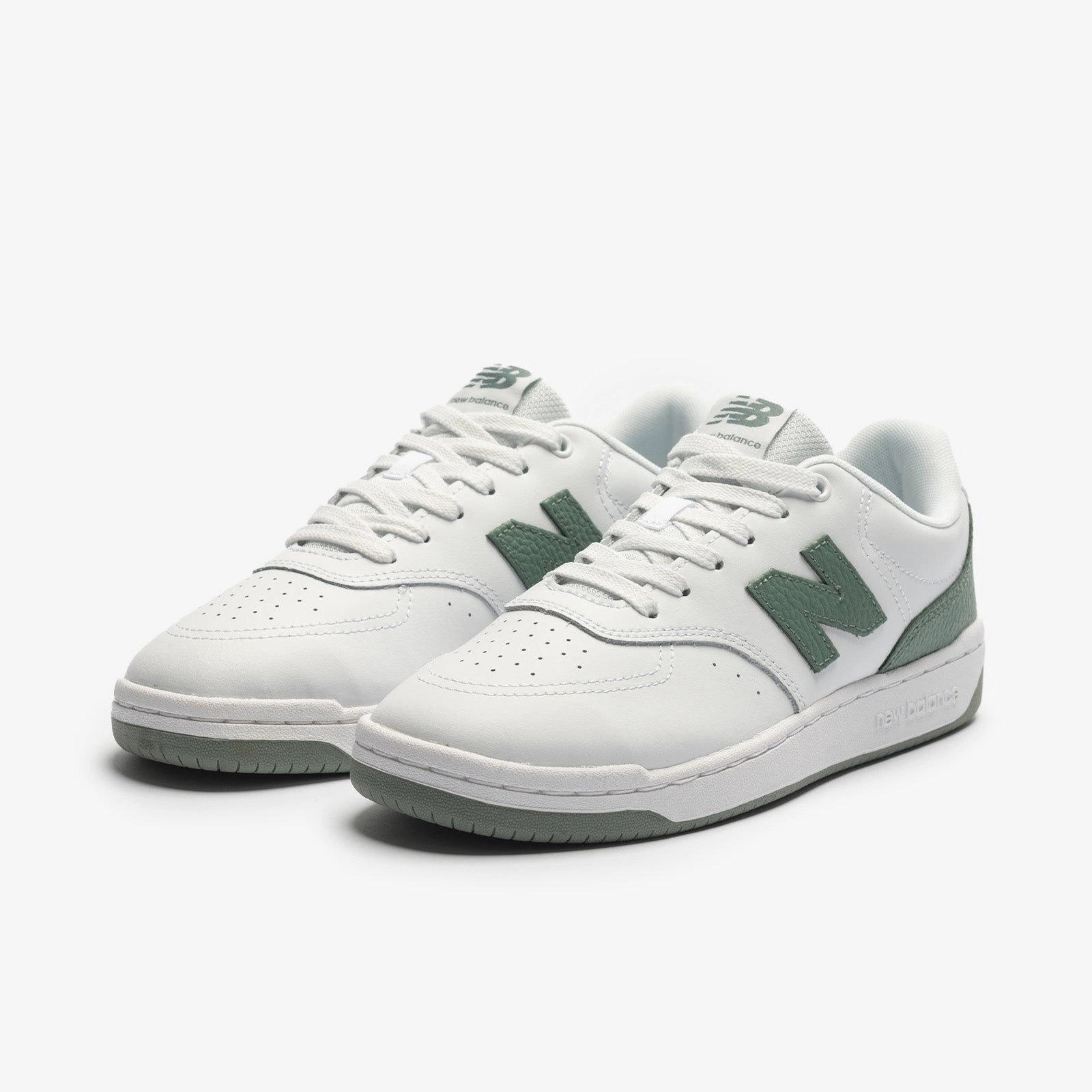 NEW BALANCE MEN'S BB80 GREEN/WHITE SNEAKER SHOES
