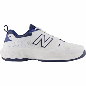 New Balance Men's Fresh Foam X 1007 Tennis Shoes - White - (2E-Width) Shoes New Balance Men
