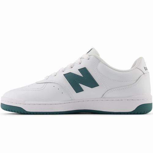 NEW BALANCE UNISEX BB80 WHITE/GREEN SNEAKER SHOE