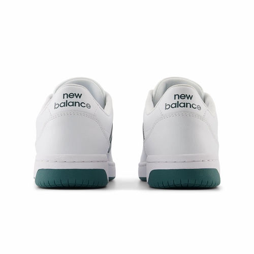NEW BALANCE UNISEX BB80 WHITE/GREEN SNEAKER SHOE