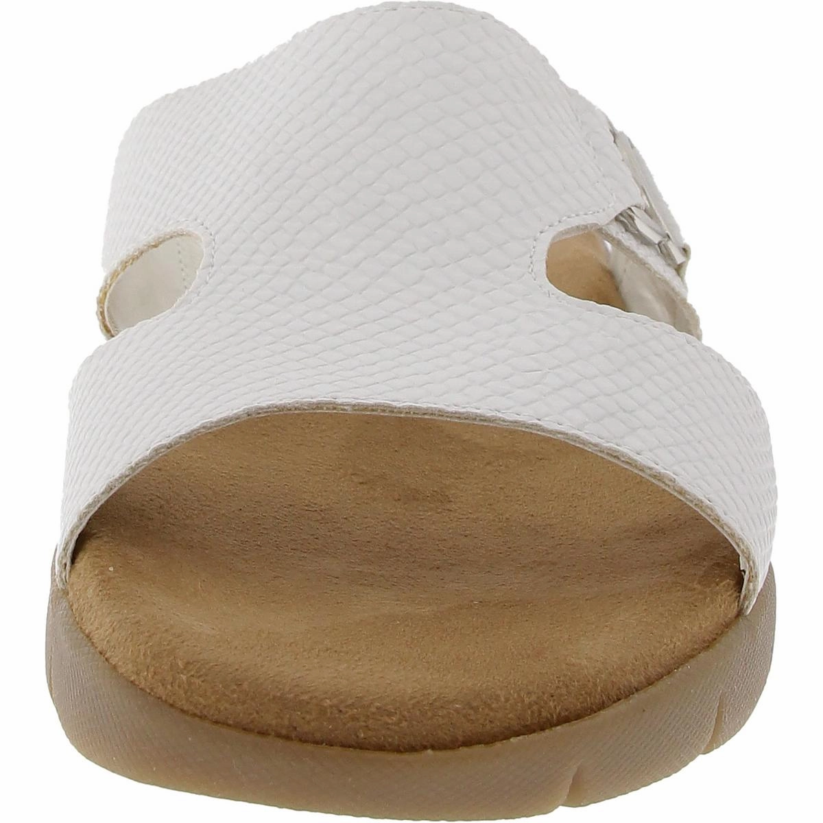 NEWWIP Womens Padded Insole Manmade Slide Sandals