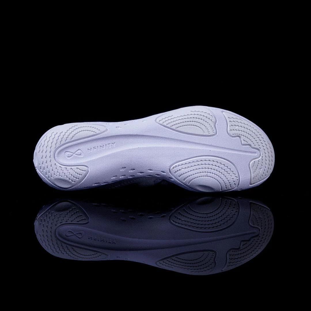 Nfinity Cheer Shoes - Alpha White Sneakers for Women - Lightweight Breathable Shoes for Women - Comfortable Womens Athletic Shoes - Versatile and Flexible Womens Walking Sneakers
