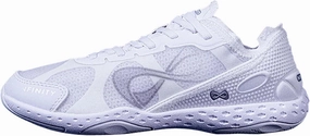 Nfinity Cheer Shoes - Alpha White Sneakers for Women - Lightweight Breathable Shoes for Women - Comfortable Womens Athletic Shoes - Versatile and Flexible Womens Walking Sneakers