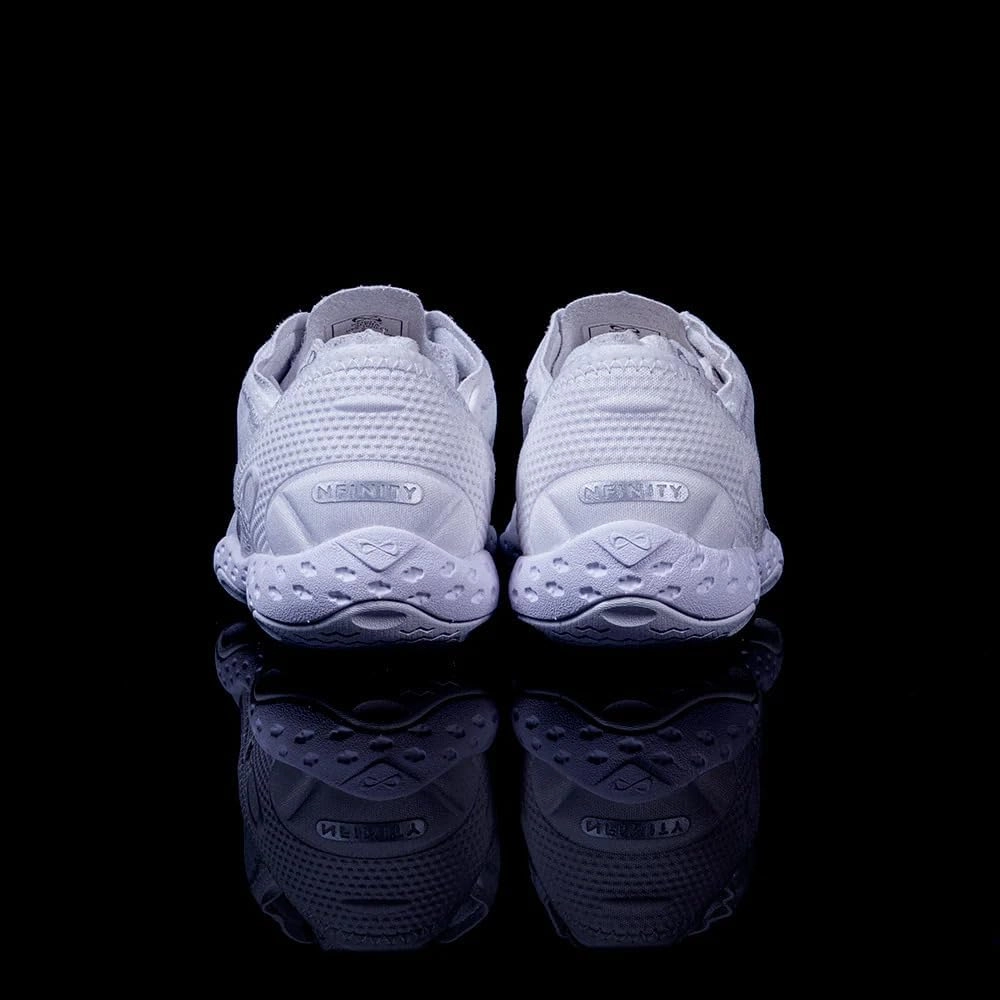 Nfinity Cheer Shoes - Alpha White Sneakers for Women - Lightweight Breathable Shoes for Women - Comfortable Womens Athletic Shoes - Versatile and Flexible Womens Walking Sneakers