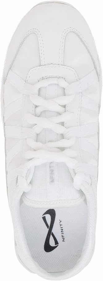 Nfinity Evolution White Cheer Shoes for Youth Girls  Breathable, High-Performance Sneakers for Cheerleading and Sports  Lightweight & Built to Last