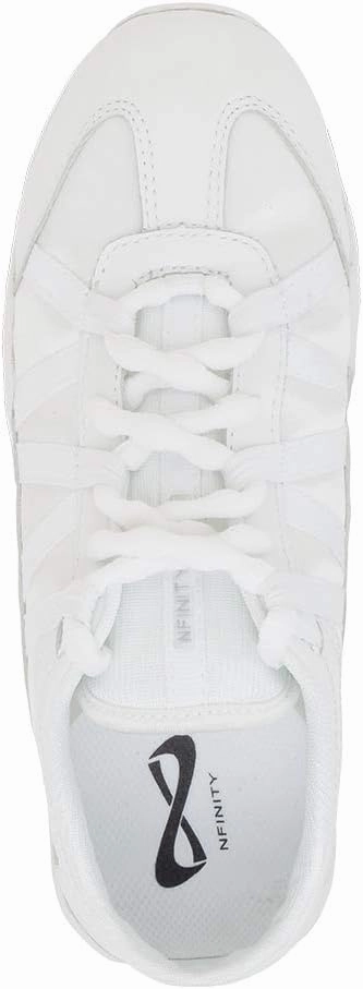 Nfinity Evolution White Cheer Shoes for Youth Girls  Breathable, High-Performance Sneakers for Cheerleading and Sports  Lightweight & Built to Last