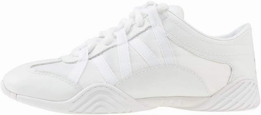 Nfinity Evolution White Cheer Shoes for Youth Girls  Breathable, High-Performance Sneakers for Cheerleading and Sports  Lightweight & Built to Last