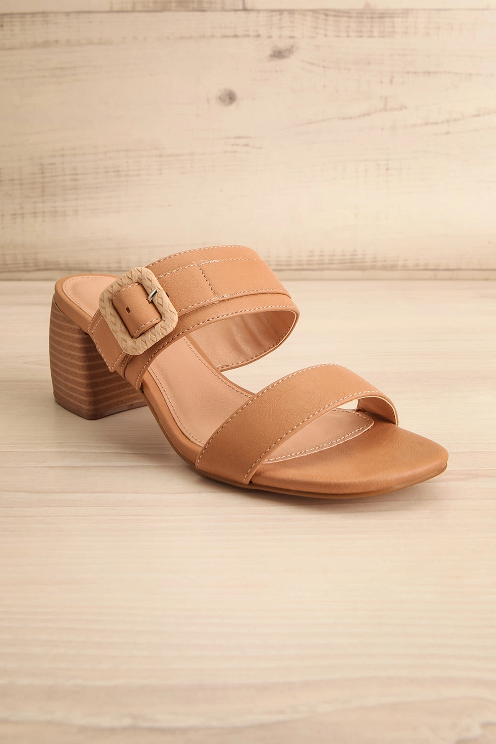 Nichola | Brown Heeled Sandals