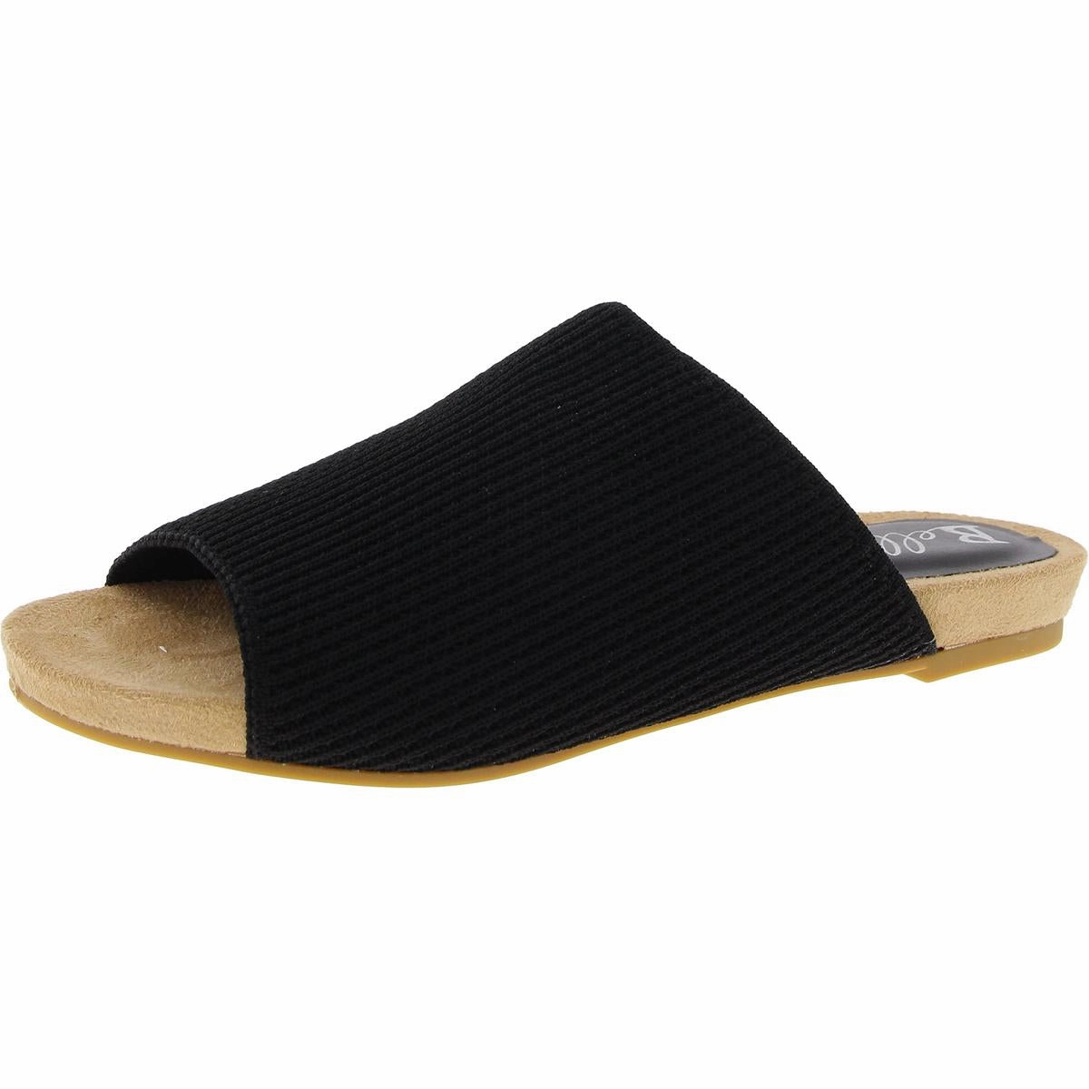 Nigh Womens Slip On Flat Slide Sandals