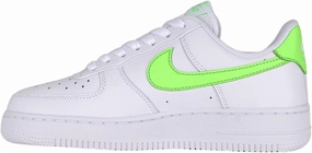 Nike Air Force 1'07 Womens Shoes Size-6, White/Lime Blast