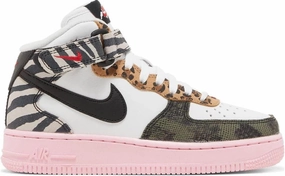 Nike AIR Force 1 '07 MID White/Black-Soft Pink DZ4841 100 Women's Size 5
