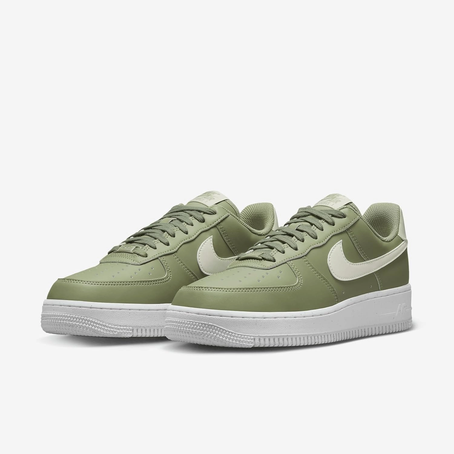 Nike Air Force 1 '07 Women's Shoes (HF5062-386, Oil Green/White/Gum Medium Brown/Sea Glass)
