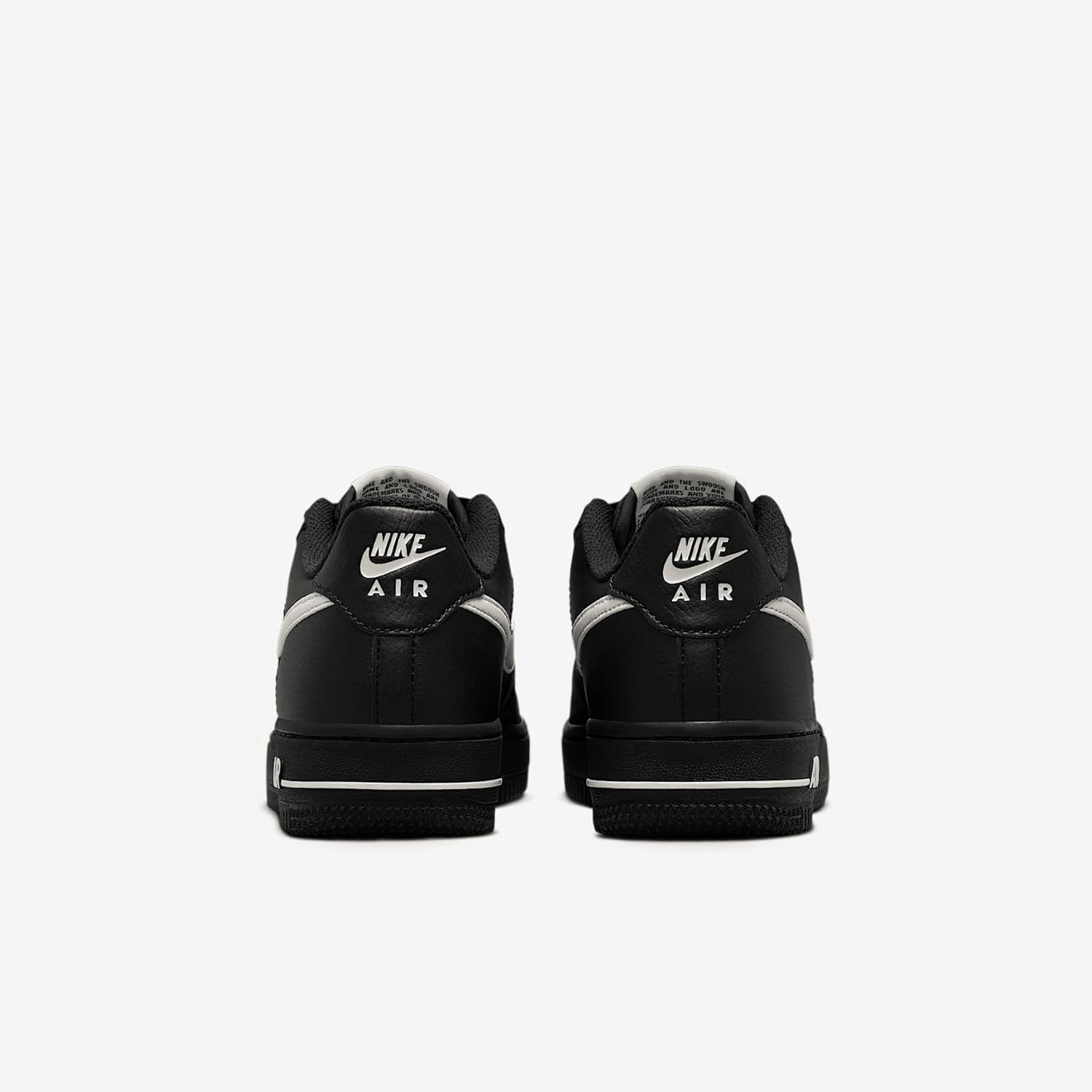 Nike Air Force 1 Big Kids' (Boys') Shoes (HV6359-001, Black/University Red/Phantom)
