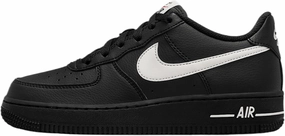 Nike Air Force 1 Big Kids' (Boys') Shoes (HV6359-001, Black/University Red/Phantom)